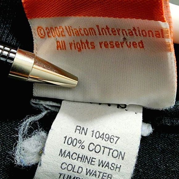 Spongebob Bikini Bottom Vintage 2002 USA Made Shirt Black OG Nickelodeon Size XL - Picture 5 of 6